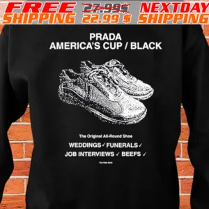 Prada America's Cup Black The Original All Round Shoe Weddings Funerals Job Interviews Beefs Shirt