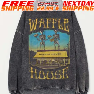 Skeleton Waffle House Shirt