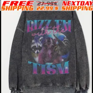 Rizz Em With The Tism Retro Shirt