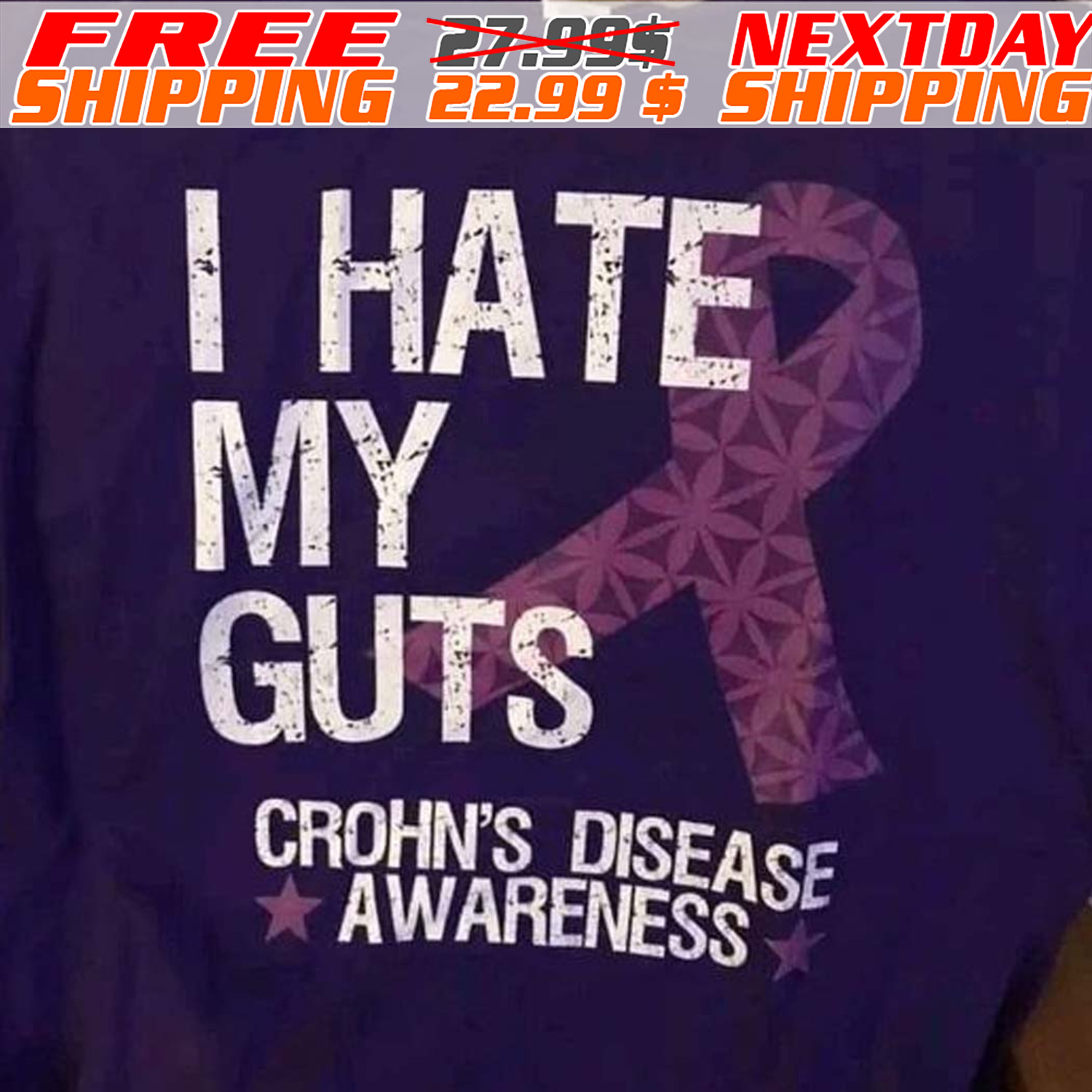 I Hate My Guts Crohn's Disease Awareness Shirt I Hate My Guts Crohn's Disease Awareness Shirt