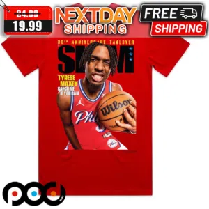 Slam 248 30th Anniversary Takeover Tyrese Maxey Catch Me If You Can Shirt