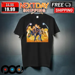 Kiss Pinball Backglass Art Shirt