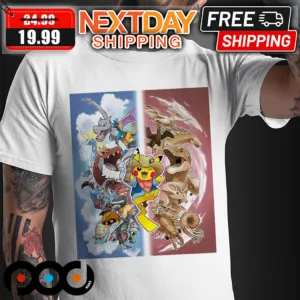 Pikachu Pokemon Fossil Museum Shirt