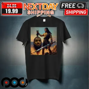 Kendrick Lamar Holding Drake Head Shirt