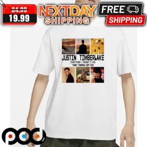 Justin Timberlake Everything I Thought It Was Forget Tomorrow 2024 Tour Shirt