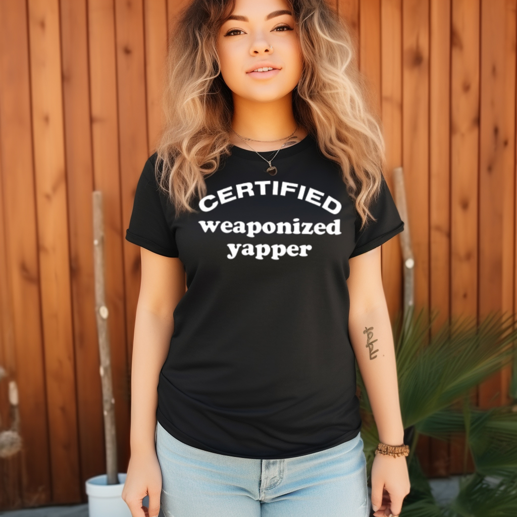 Custom Xmas Gift - Certified Weaponized Yapper Shirt