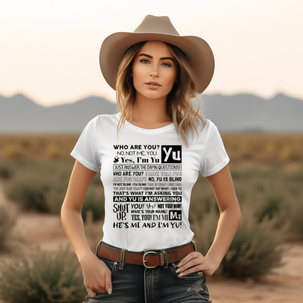 Who Are You No Not Me You Yes I Am Yu Yes I Am Yu Just Answer The Damn Questions Shirt