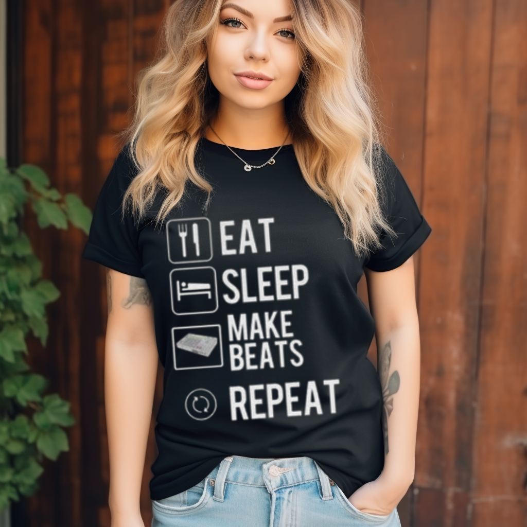 Eat Sleep Make Beats Repeat Shirt Eat Sleep Make Beats Repeat Shirt