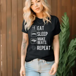 Eat Sleep Make Beats Repeat Shirt