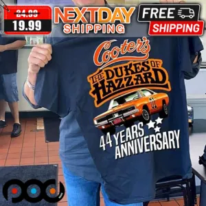 Cooters The Dukes Of Hazzard 44 Years Anniversary Shirt