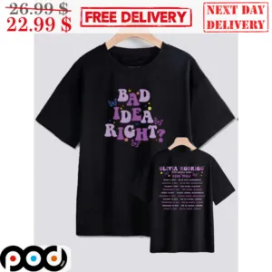 Bad Idea Right Olivia Rodrigo Kemi Wolf Shirt