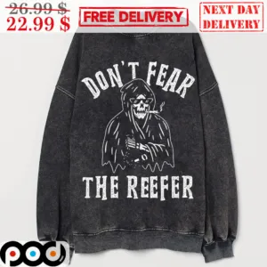 Death Smoking Don't Fear The Reefer Vintage Shirt