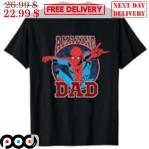 Fathers Day Amazing Dad Spider-Man Marvel 2024 Shirt