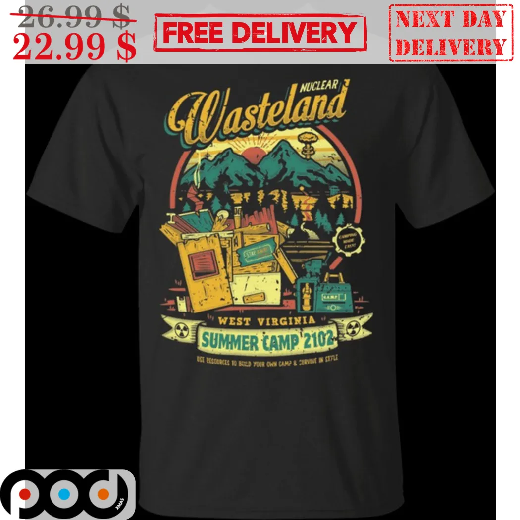 Nuclear Wasteland West Virginia Summer Camp 2102 Vintage Shirt