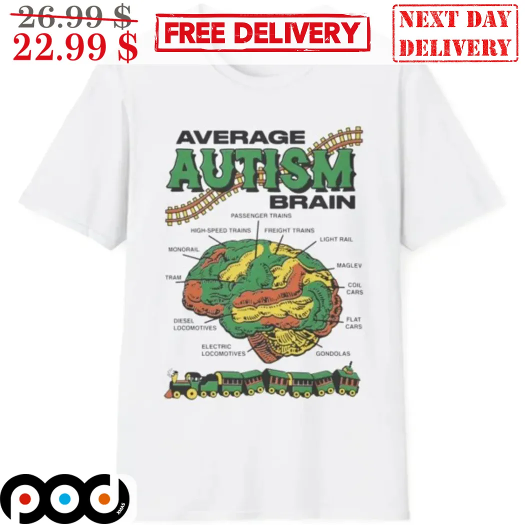 Average Autism Brain Train 2024 Shirt