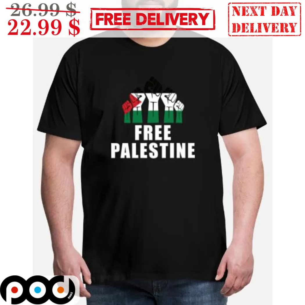 Fist Bump Free Palestine 2024 Shirt