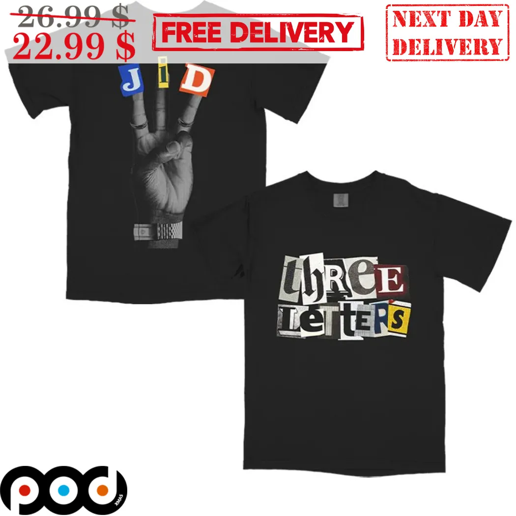 21 savage x JID Three Letters World Tour 2024 Shirt