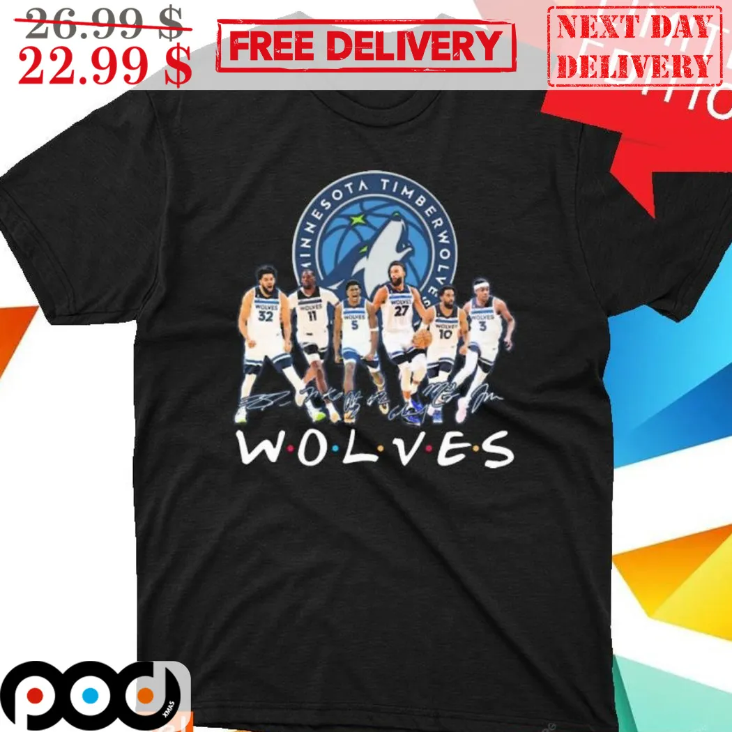 Minnesota Timberwolves Friends Signature 2024 Shirt