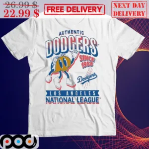 Tacos Authentic Dodgers Since 1958 Los Angeles National League Shirt