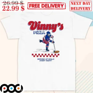 Vinny's Pizza Serving Up Goals Every Night Hockey Shirt