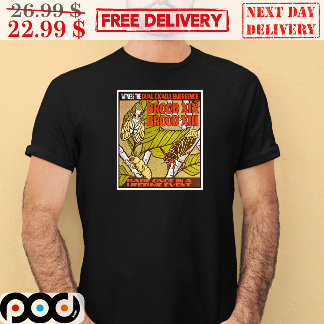 Witness The Dual Cicada Emergence Rare Once In A Lifetime Event Shirt Witness The Dual Cicada Emergence Rare Once In A Lifetime Event Shirt