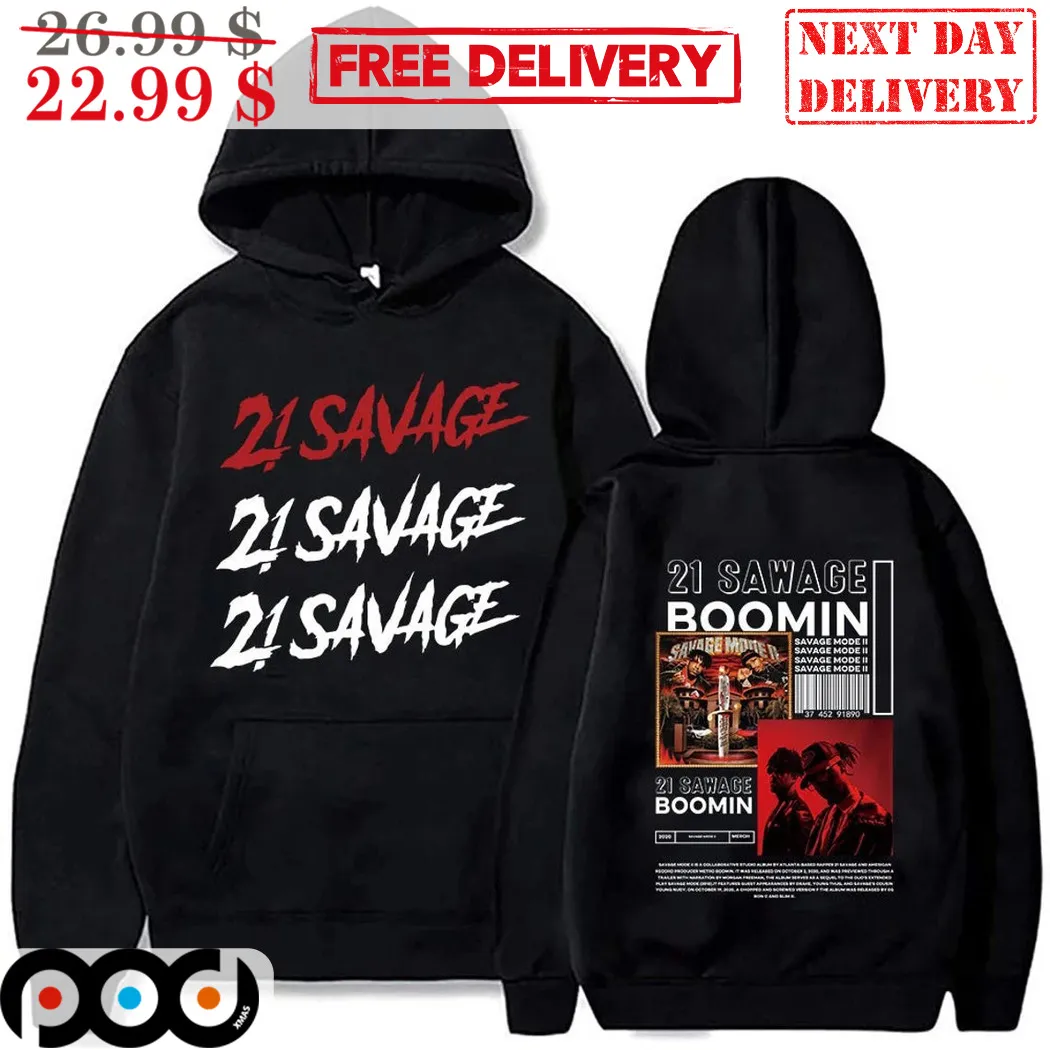 21 Savage 21 Sawage Boomin Hiphop World Tour 2024 Shirt