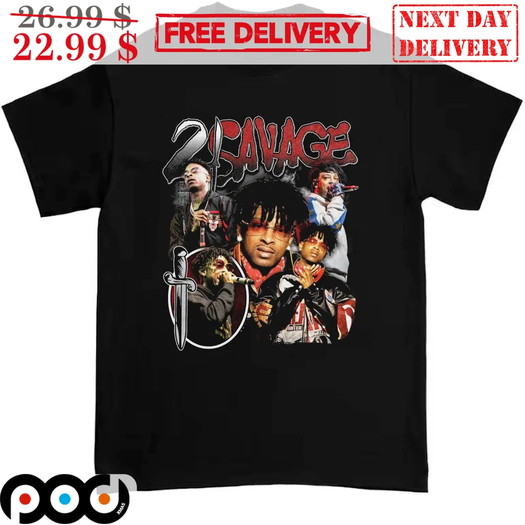 21 Savage Bootleg World Tour 2024 Hiphop Vintage Shirt