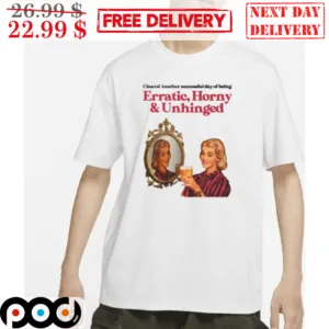 Cheers Another Successful Day Of Being Erratic Horny And Unhinged Shirt