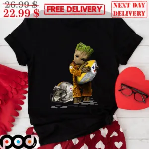 Baby Groot Hugging Pittsburgh Steelers NFL 2024 Shirt