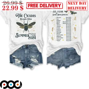 The Cicadas Reunion Tour Summer 2024 221 Years OF Double Brood Emergence Shirt