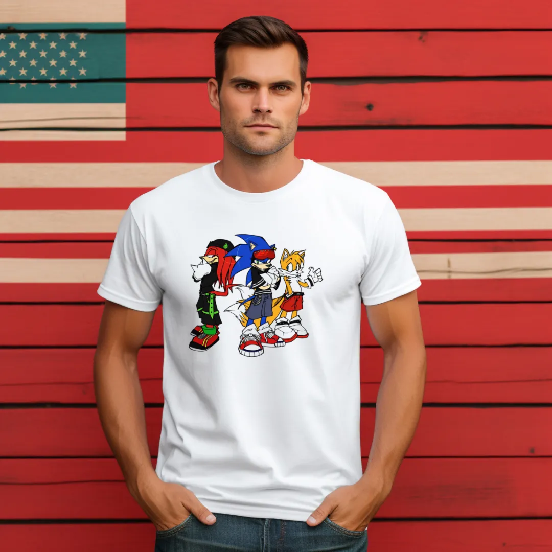 Sonic Tails Knuckles Gang Hip Hop 2024 Shirt