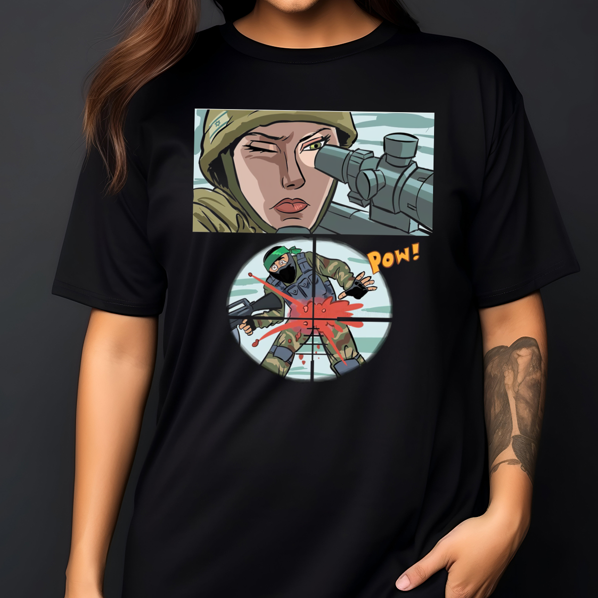 Taylor Sniper Shot Terrorist Army Shirt