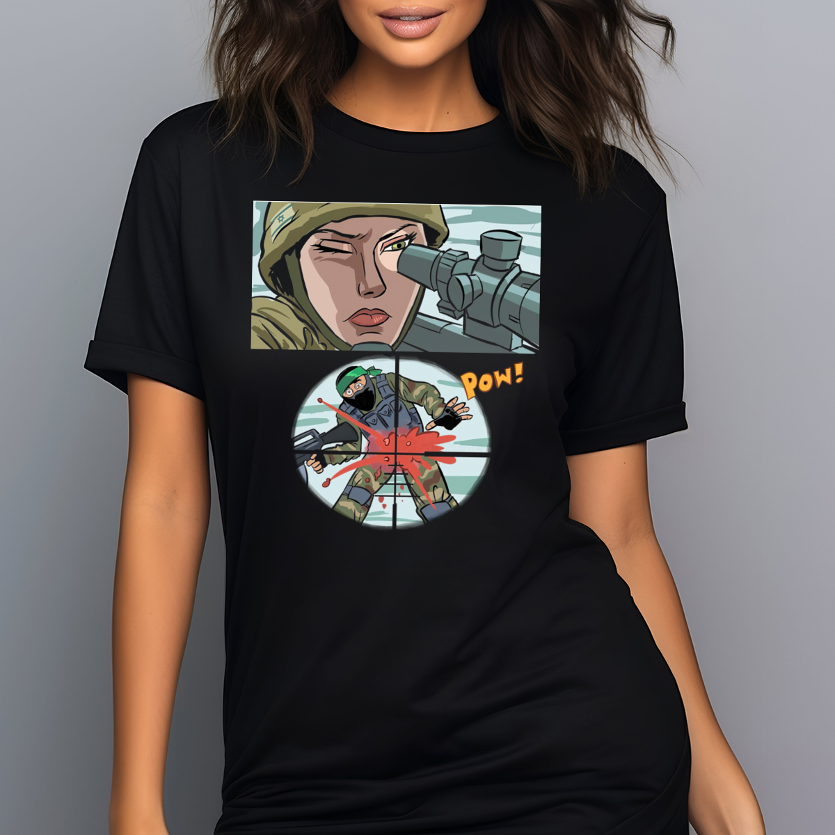 Taylor Sniper Shot Terrorist Army Shirt