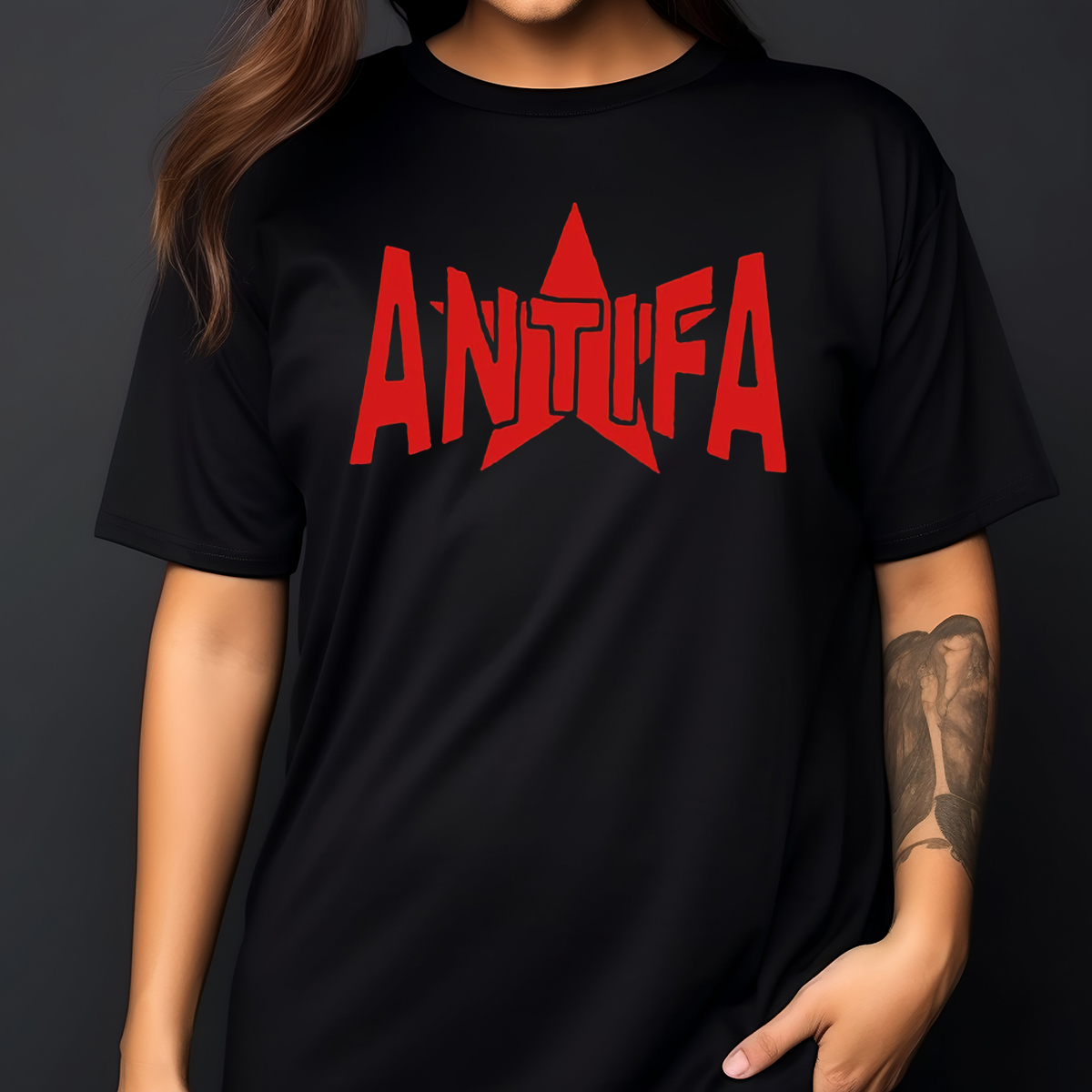 Antifa Anti-Fascist Military Movement Shirt