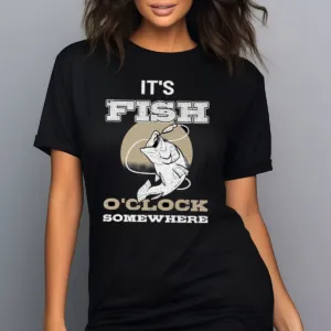 Fishing It Is Fish O'clock Somewhere Vintage Shirt