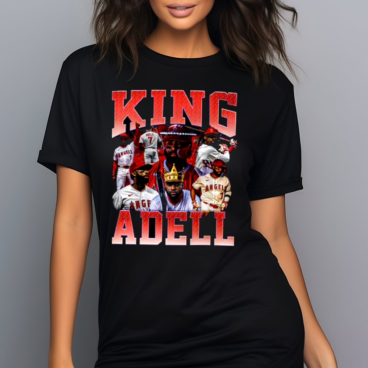 Jo Adell King Adell 07 Los Angeles Angels MLB Bootleg 2024 Shirt