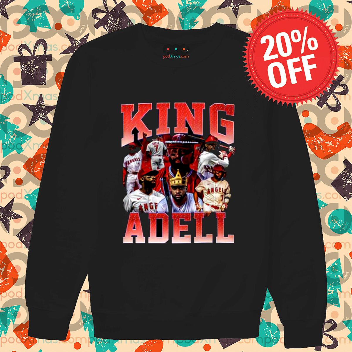 Jo Adell King Adell 07 Los Angeles Angels MLB Bootleg 2024 Shirt