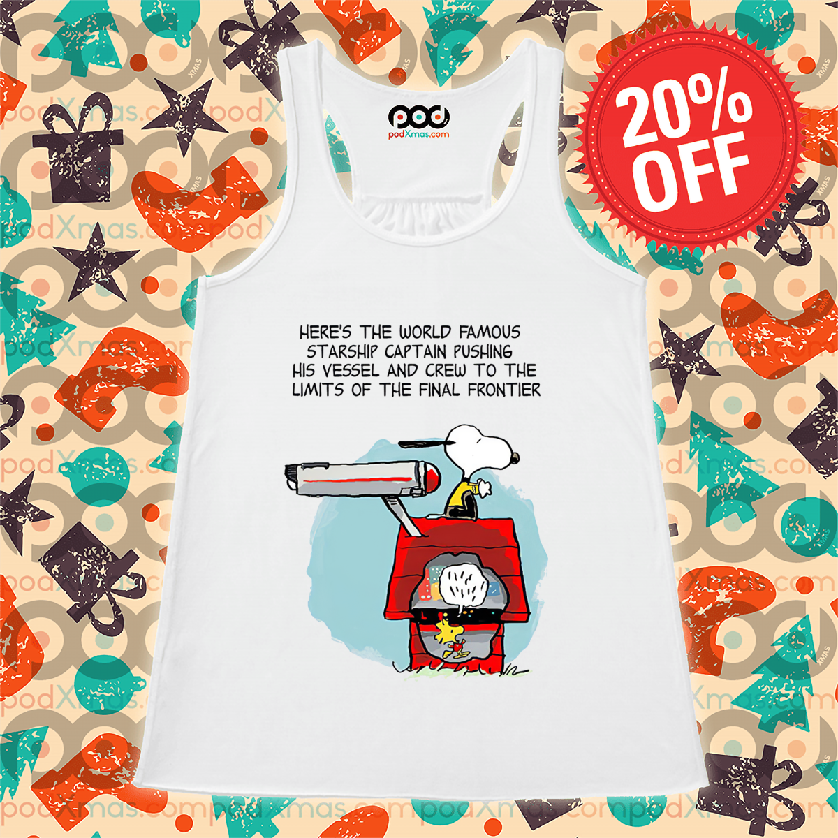 Snoopy Woodstock Here Is The World Famous Starship Captain Pushing Shirt