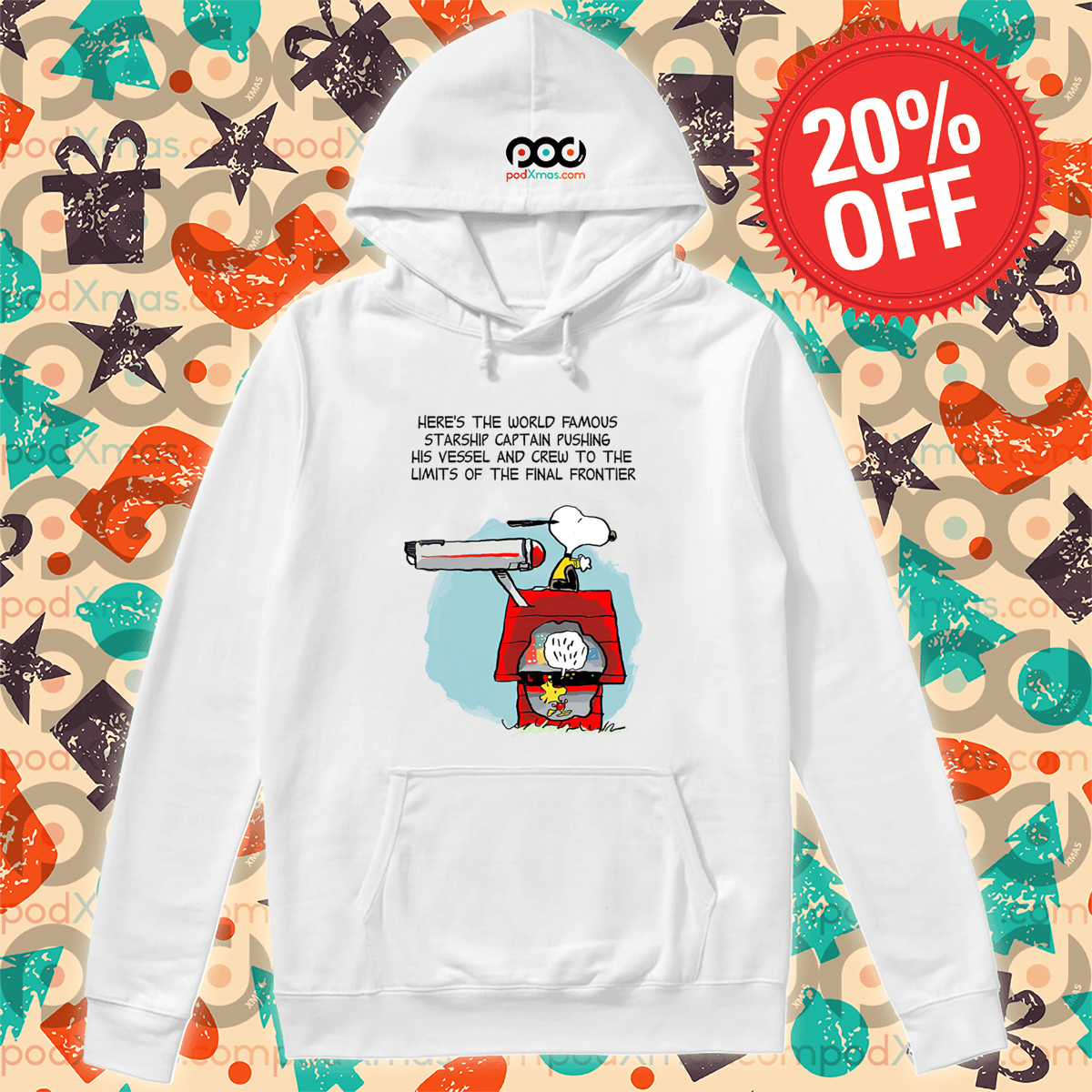 Snoopy Woodstock Here Is The World Famous Starship Captain Pushing Shirt