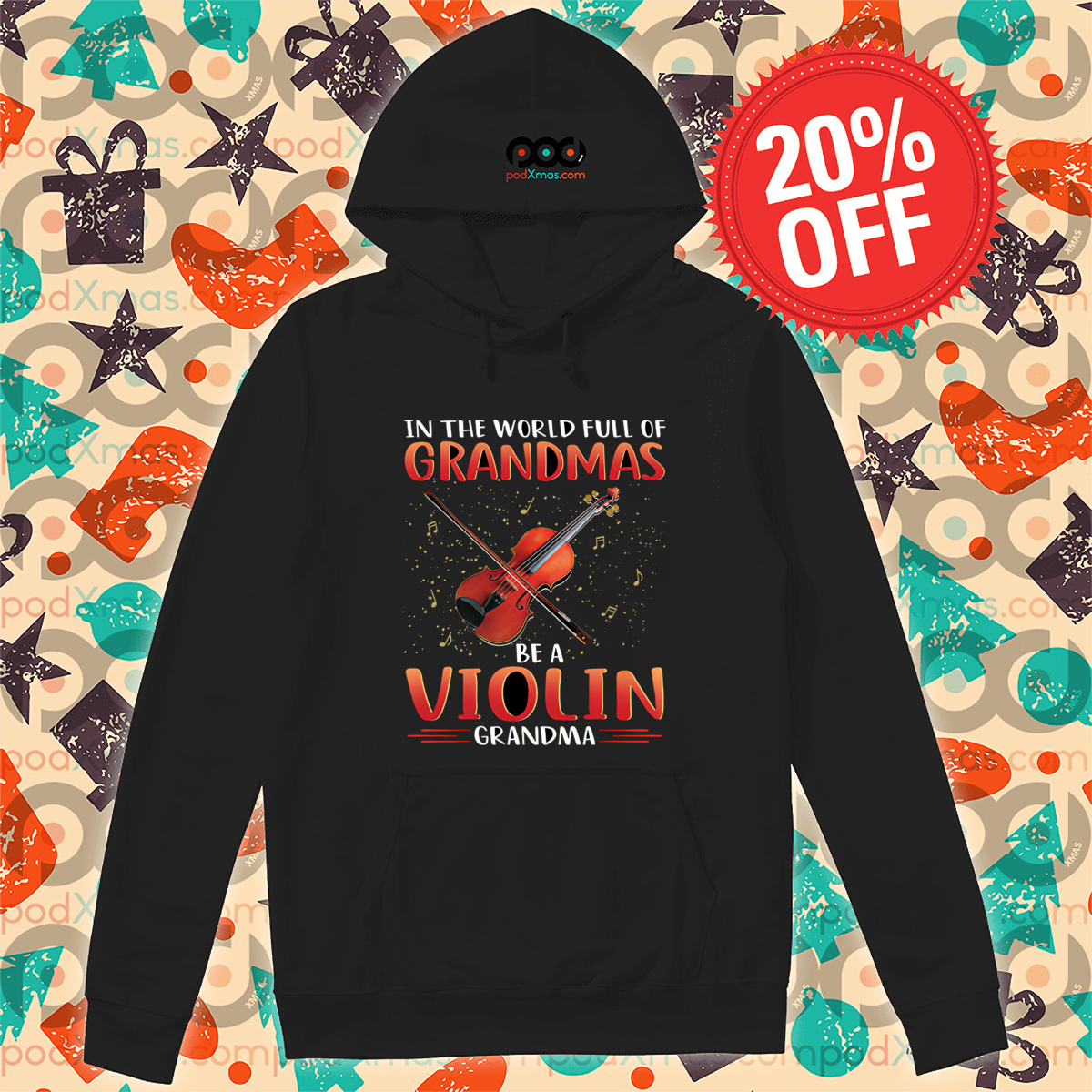 In The World Full Of Grandmas Be A Violin Grandma Retro Shirt