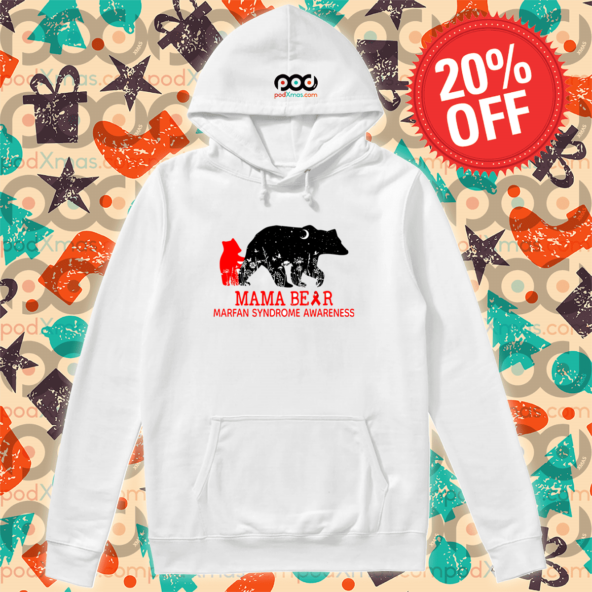 Mama Bear Marfan Syndrome Awareness Shirt