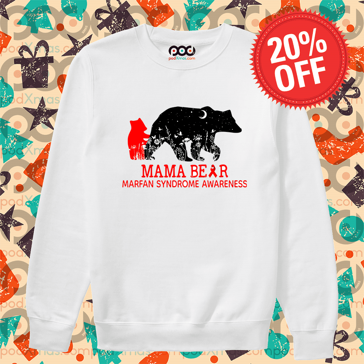 Mama Bear Marfan Syndrome Awareness Shirt