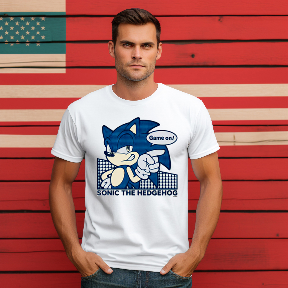 Sonic The Hedgehog Game On Shirt