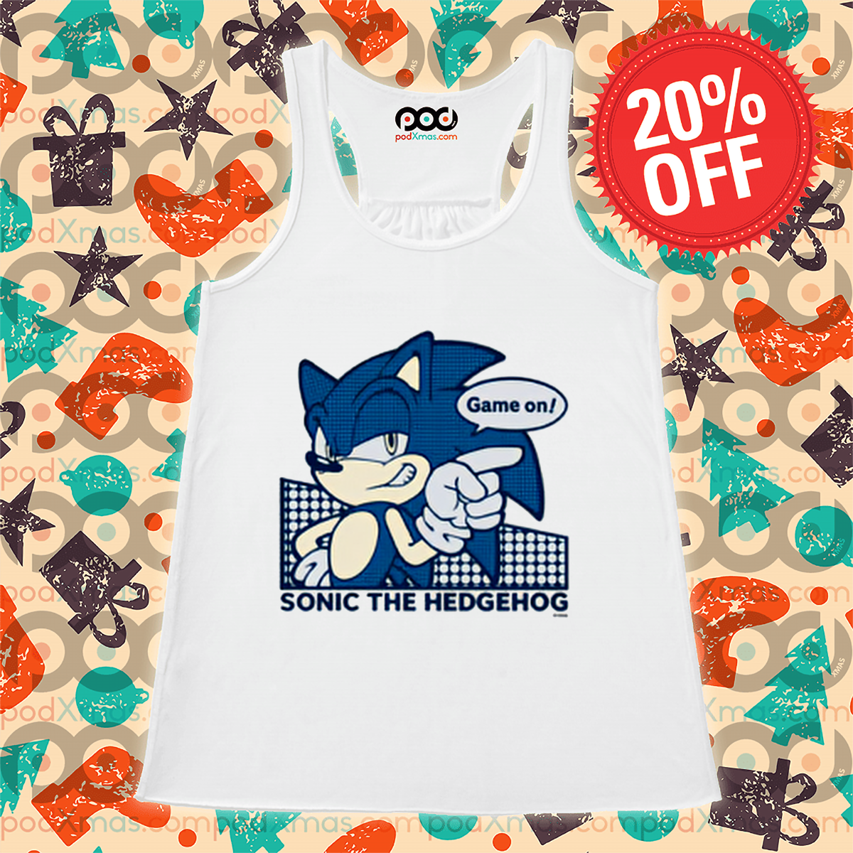 Custom Xmas Gift - Sonic The Hedgehog Game On Shirt