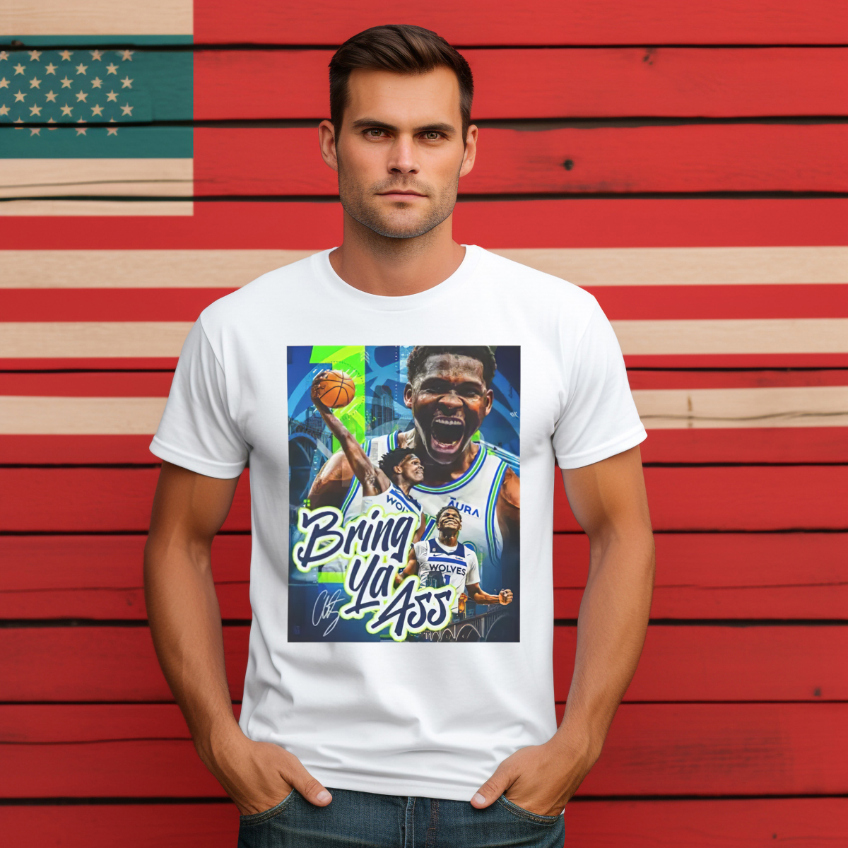 Anthony Edwards Bring Ya Ass Minnesota Timberwolves Shirt