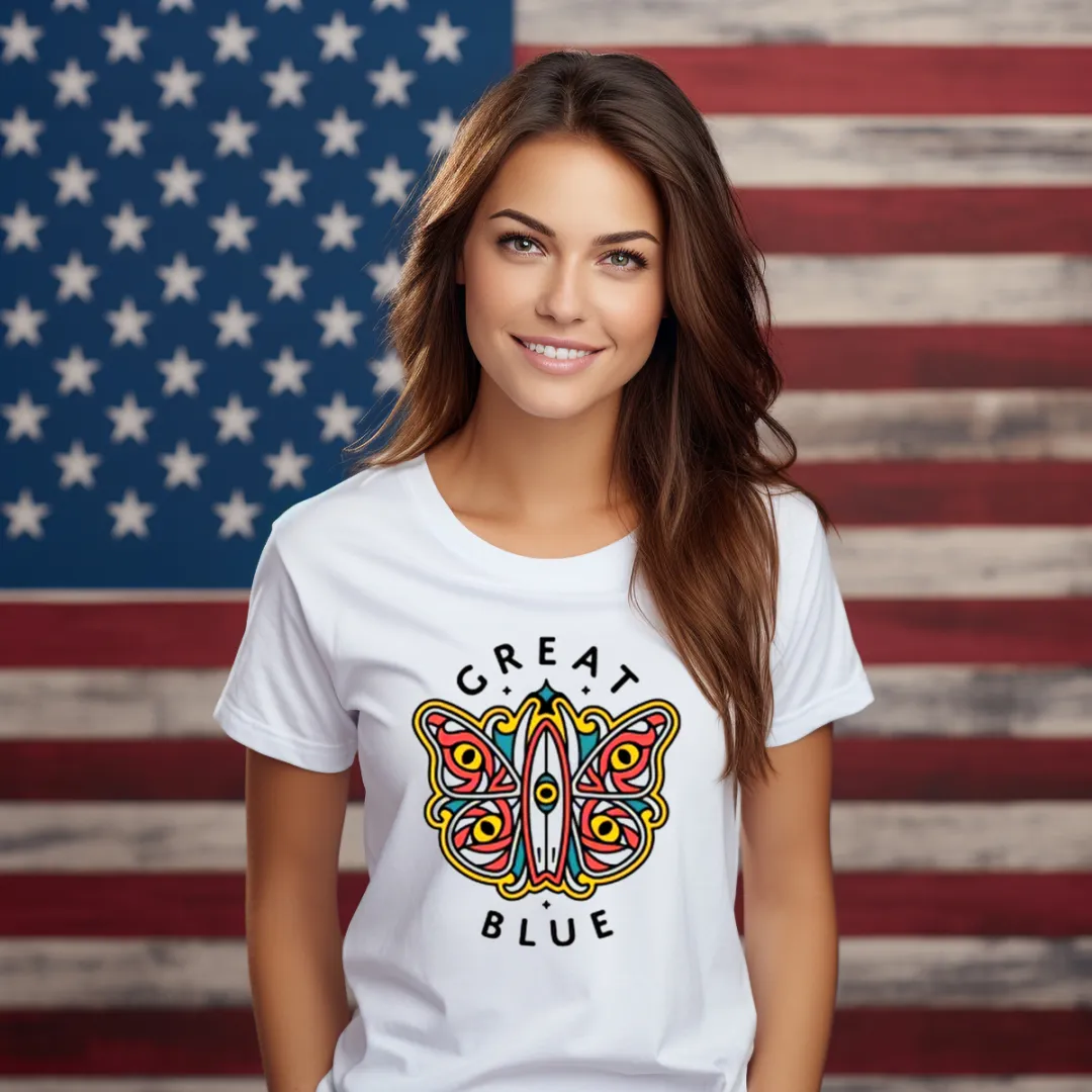 Butterfly Great Blue Shirt