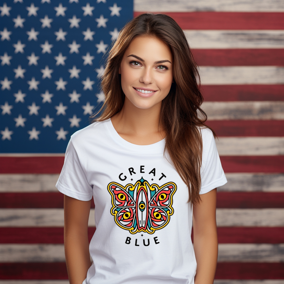Butterfly Great Blue Shirt