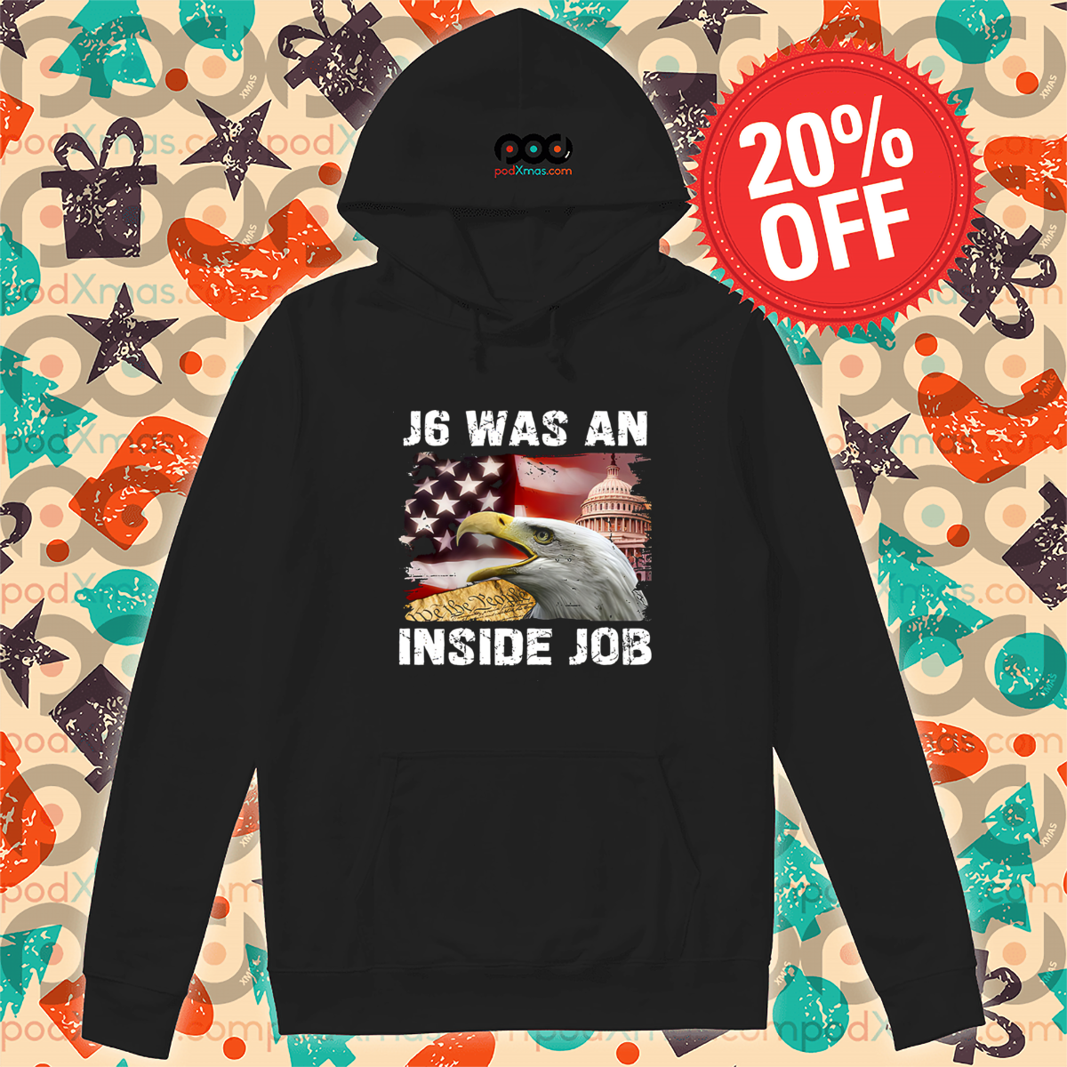 Eagles J6 Was An Inside Job American Flag Shirt