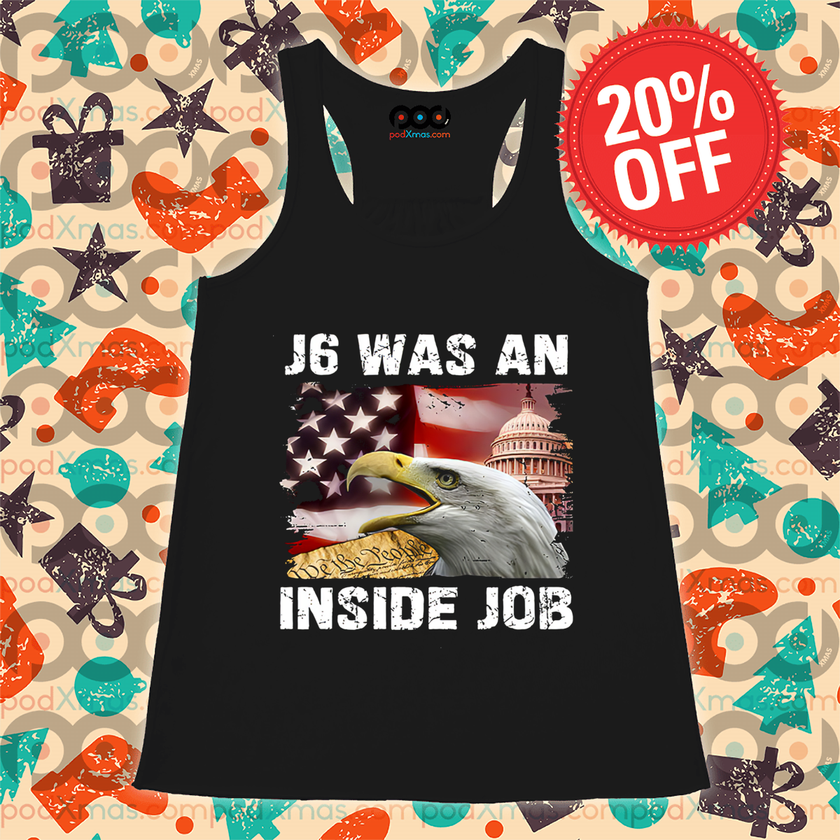 Eagles J6 Was An Inside Job American Flag Shirt