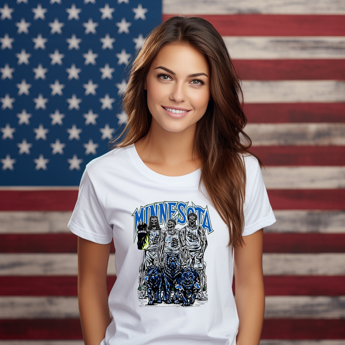 Skeletons Wolves Minnesota Timberwolves Shirt